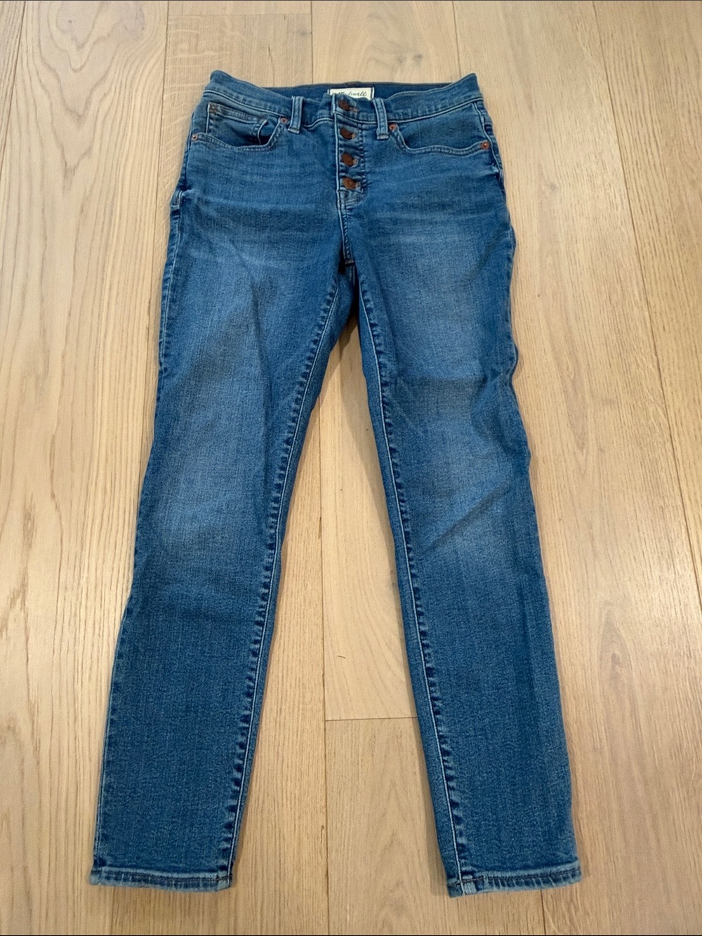 Madewell Women’s 9-Inch Mid-Rise Skinny Crop Jeans Size 26